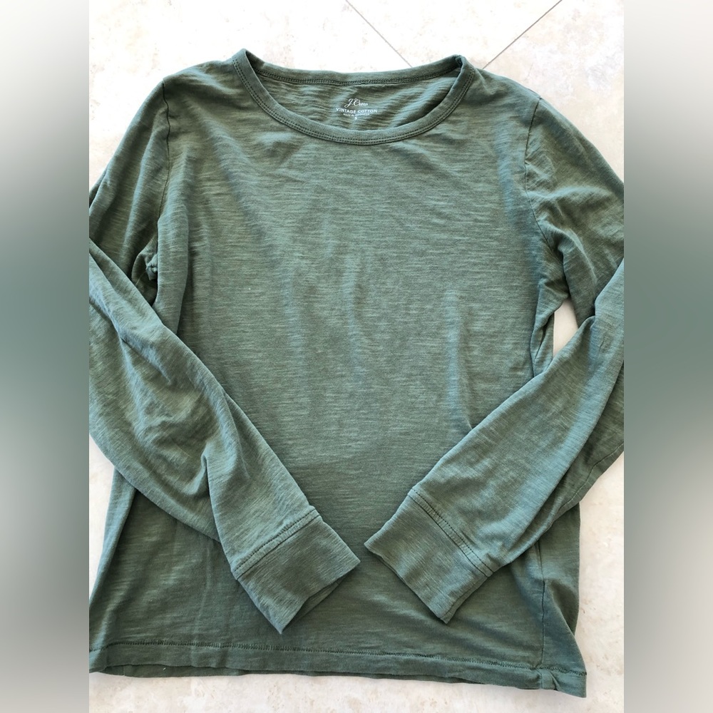 J crew long sleeve top size small